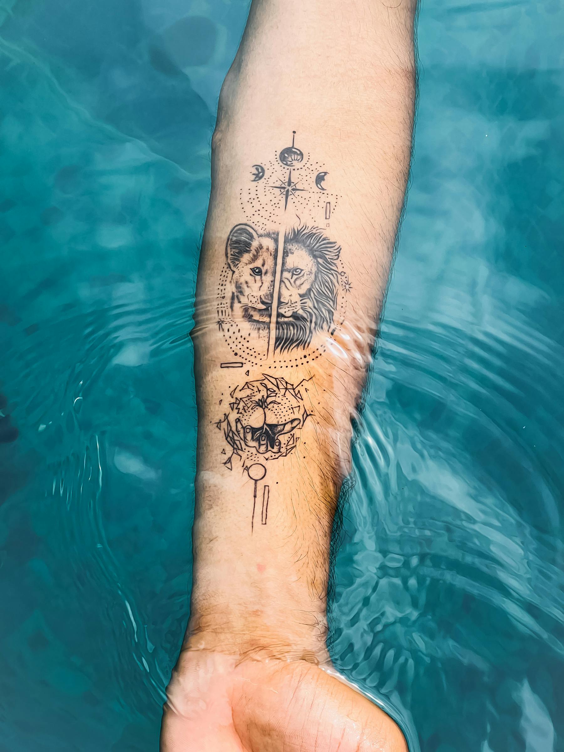 tatouage lion